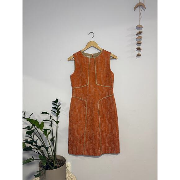 Anne Klein Dresses & Skirts - Vintage Anne Klein Cotton Linen Blend Textured Sleeveless Sheath Dress (Size‎ 4)
